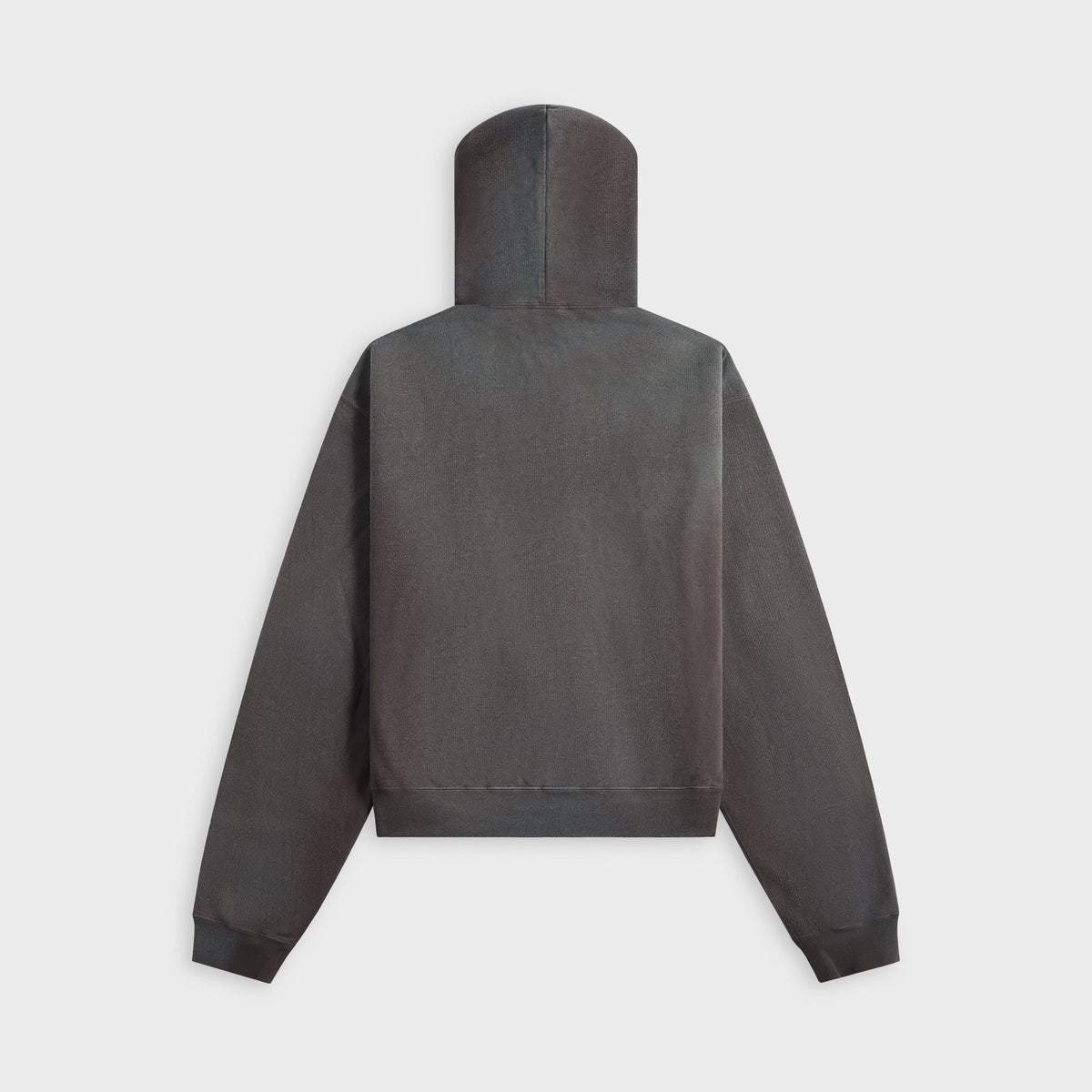 Auralee Product Dyed Pima Light Sweat Zip Parka - Ink Black