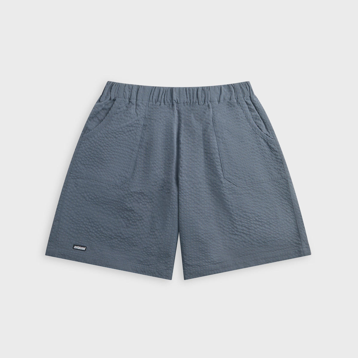 Metalwood Seersucker Spa Short - Navy