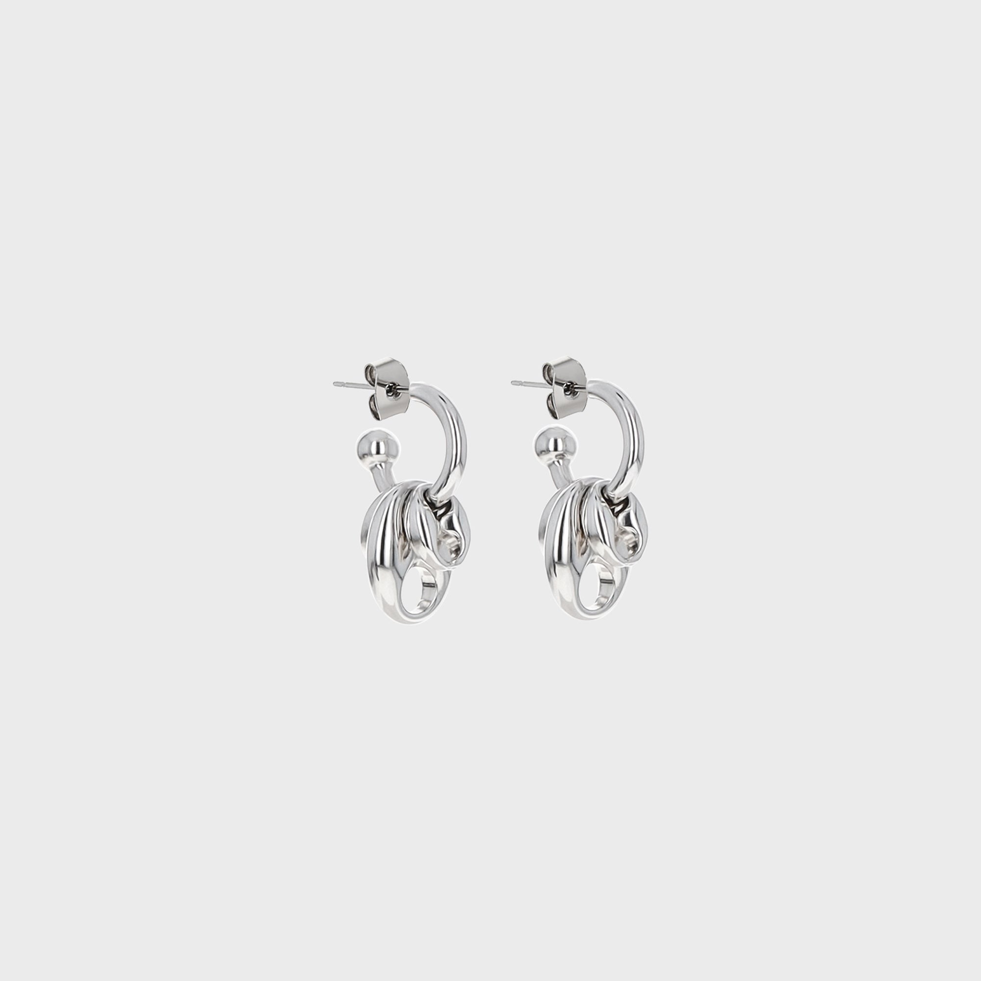 Justine Clenquet Akari Earrings - Palladium