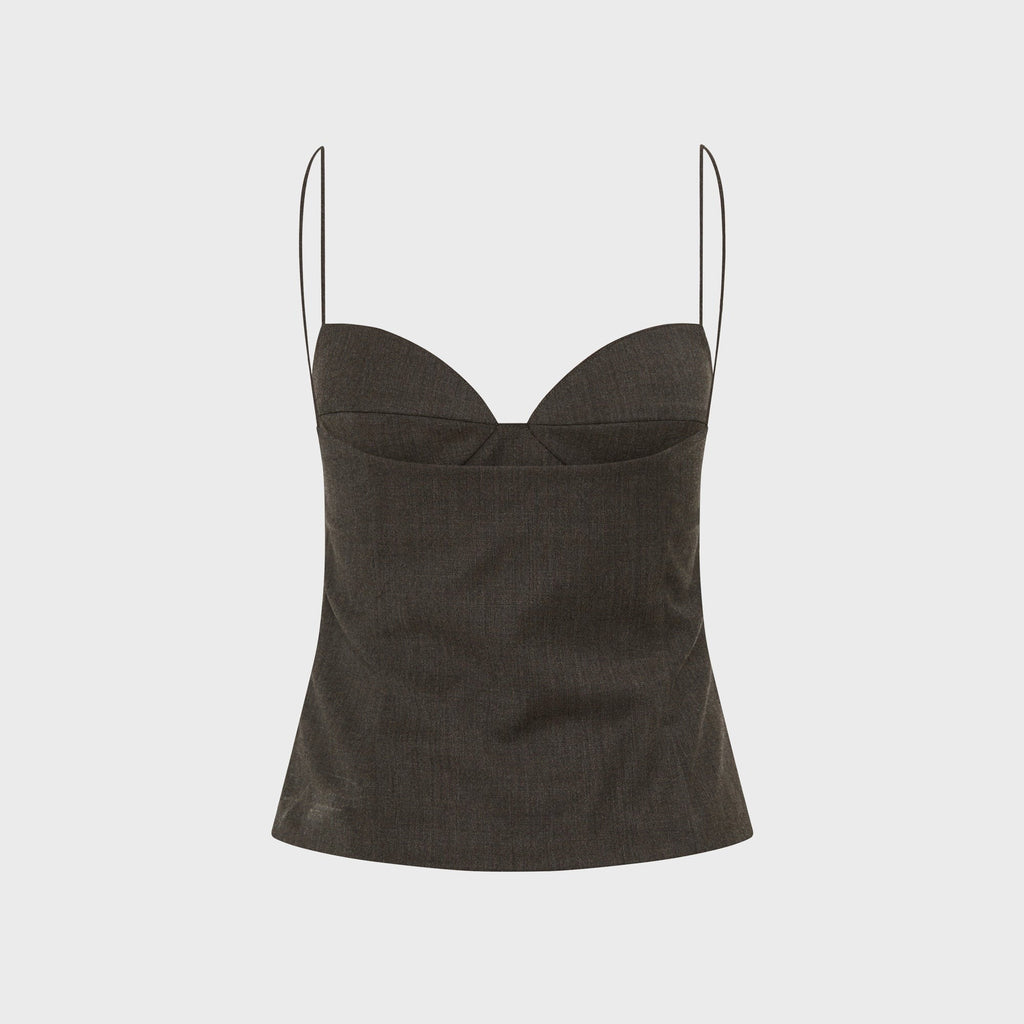 St. Agni Wool Cami Top - Mulch