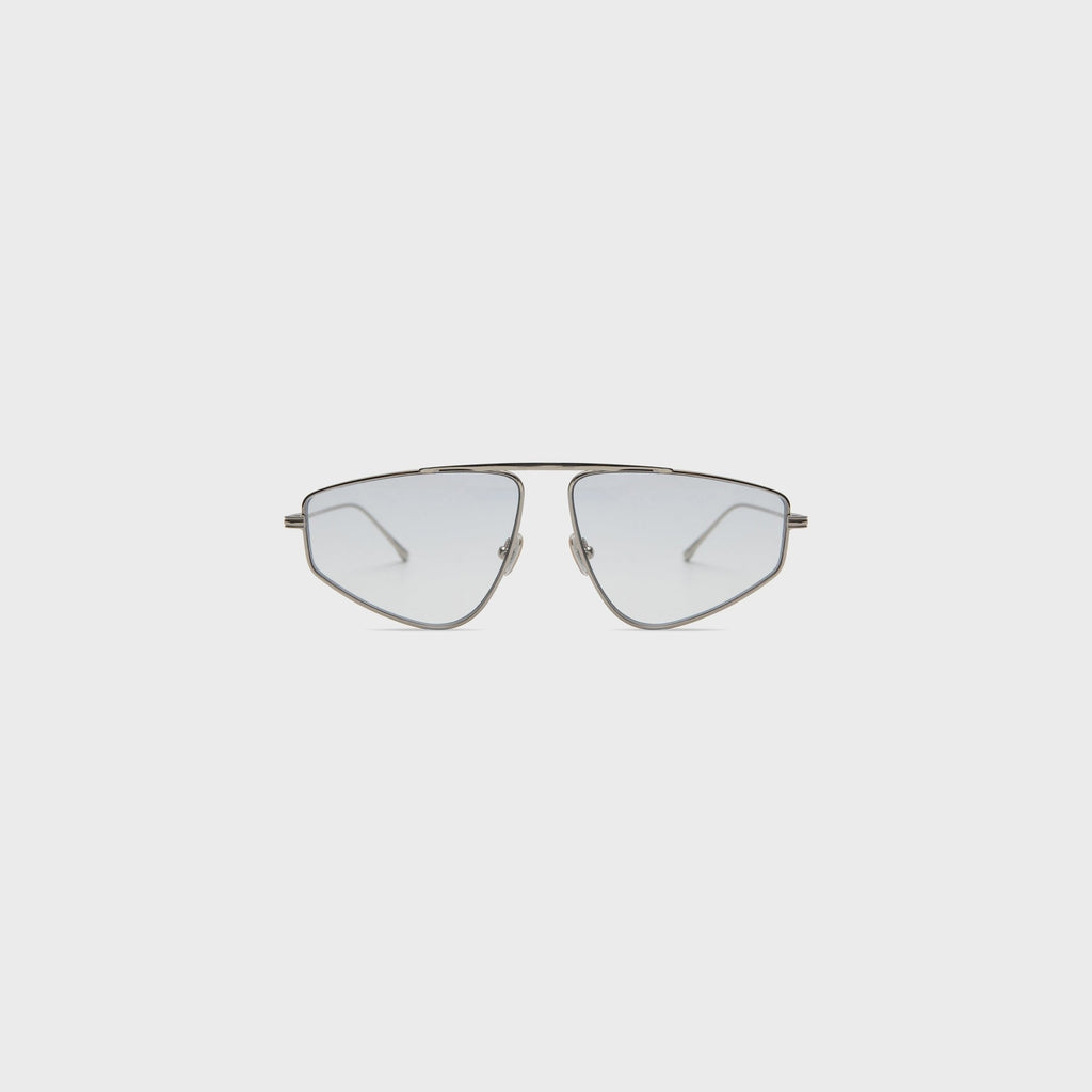 Elisa Johnson Riley Sunglasses - Silver Metal / Purple Lens