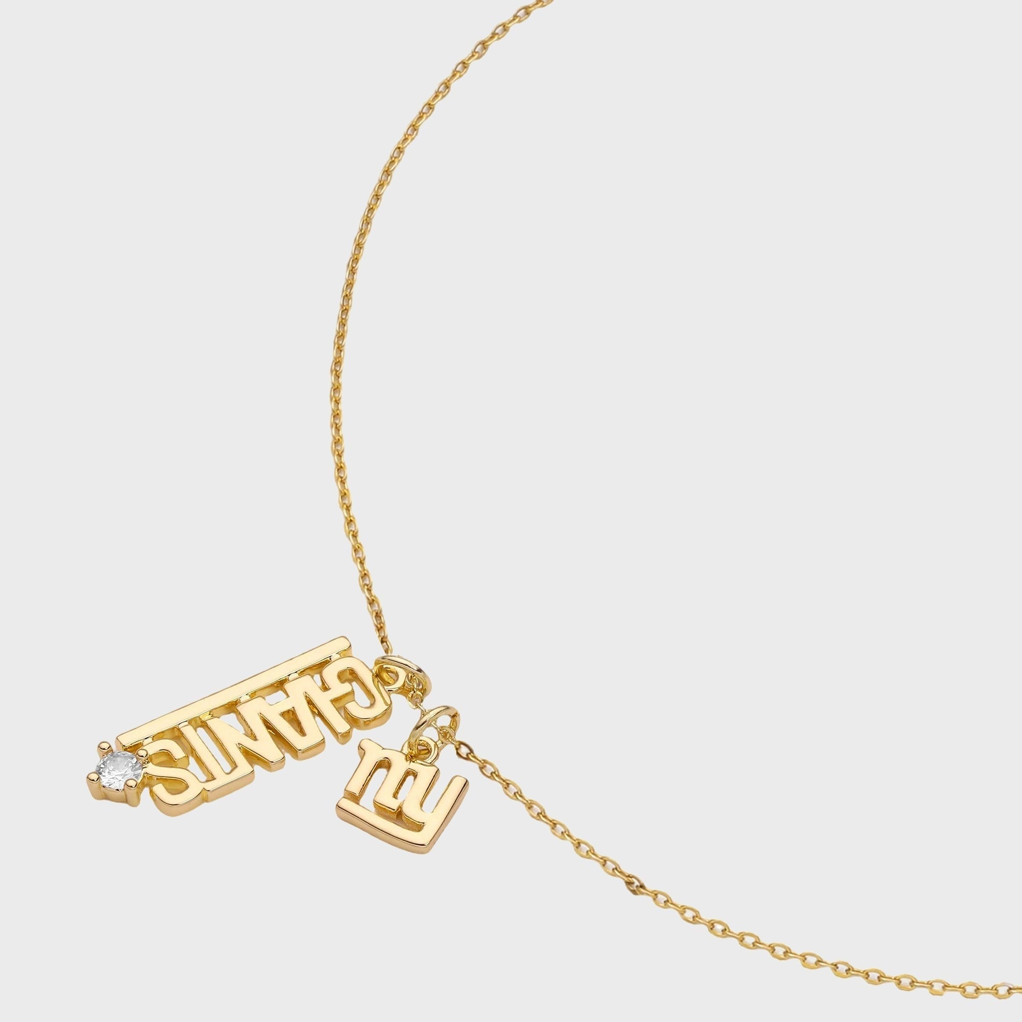 Luv AJ The MLB Layered Nameplate New York Giants Necklace - Gold