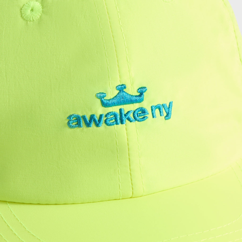 Awake NY Logo Nylon Cap - Lime Green
