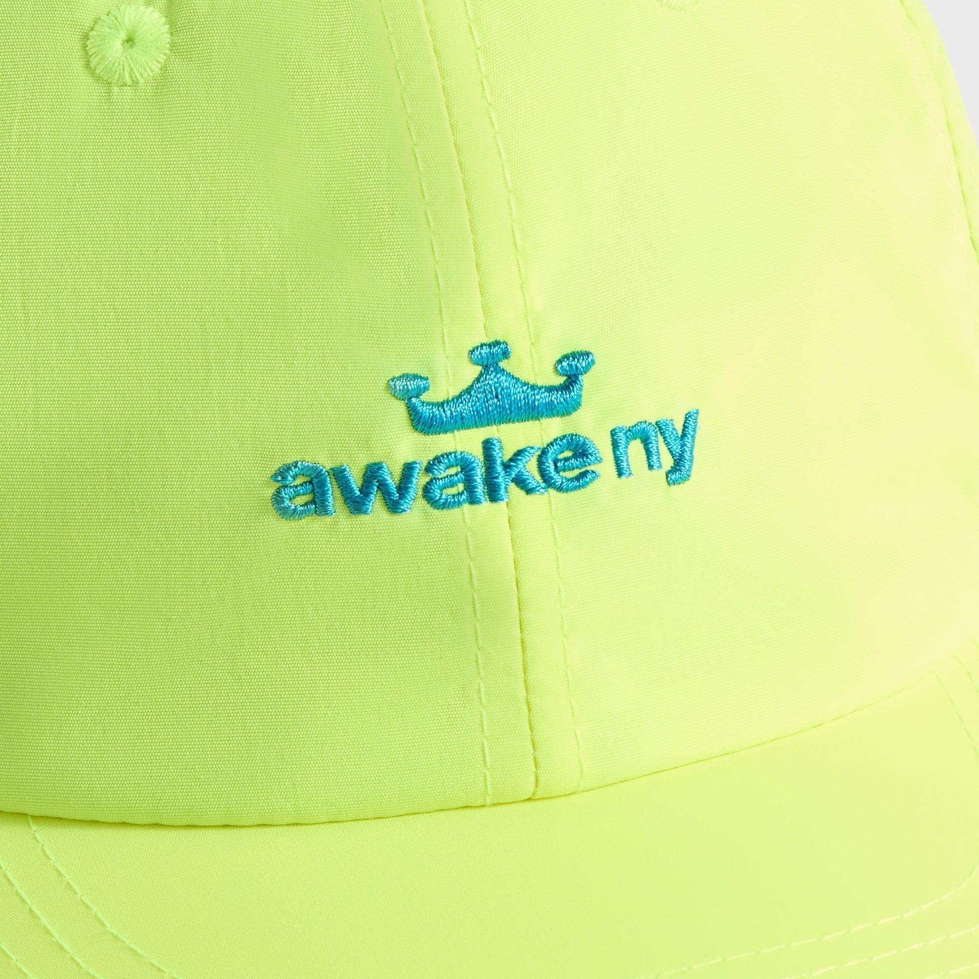 Awake NY Logo Nylon Cap - Lime Green
