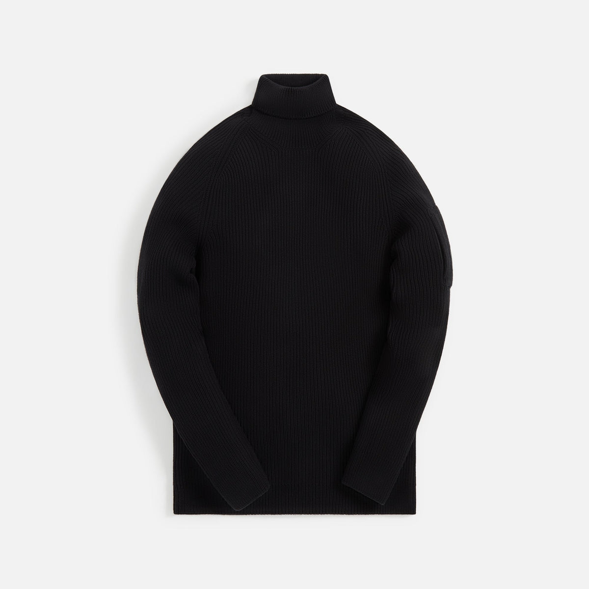 C.P. Company Full Rib Roll Neck Jumper - Black