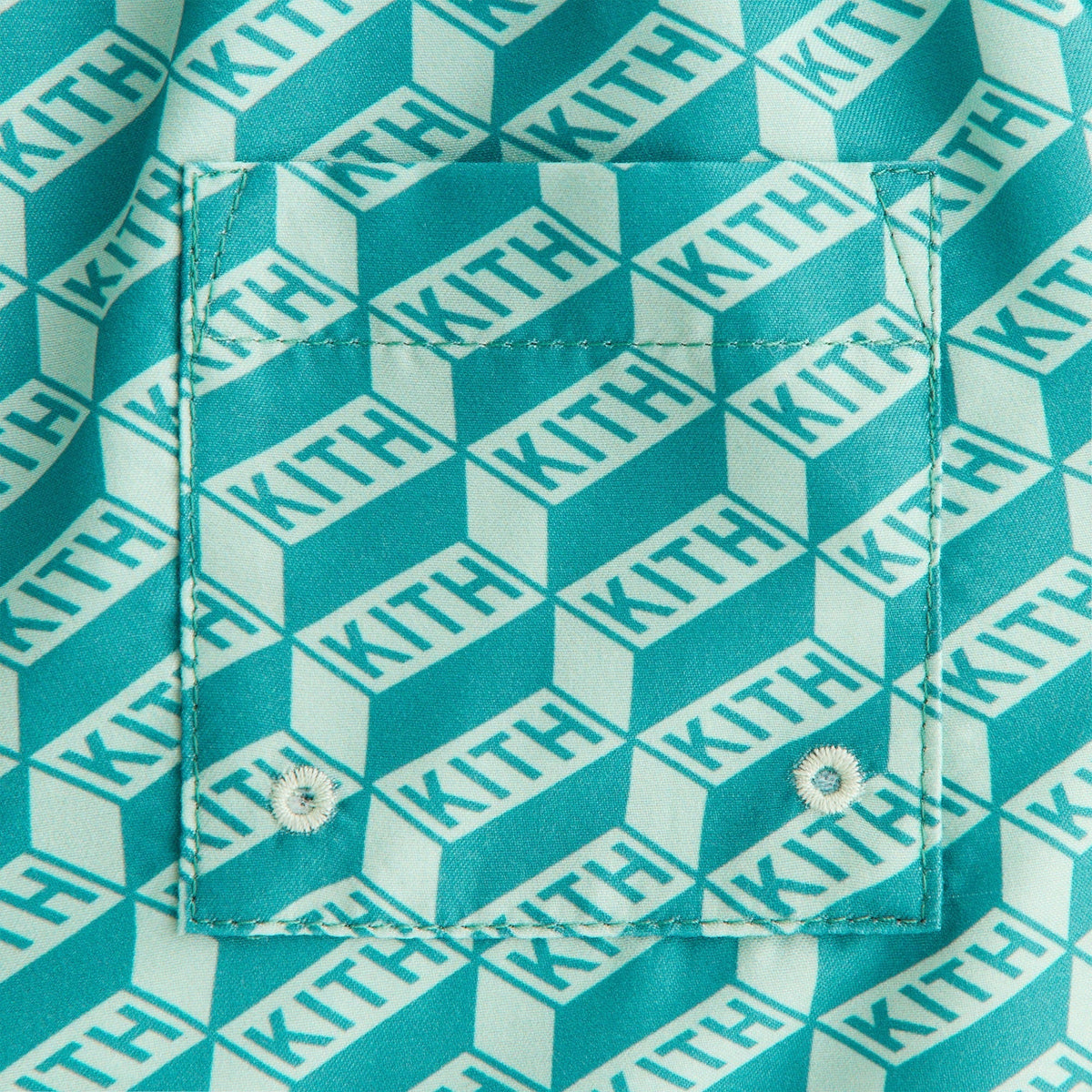 Kith Kids Monogram Kai Swim Trunk - Sorrel