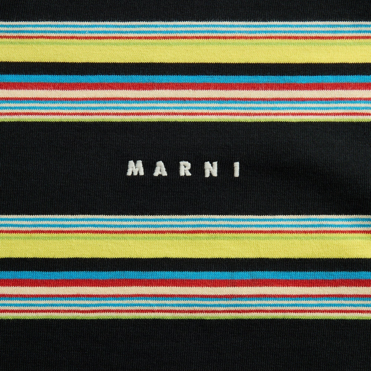 Marni Striped Short Sleeve Tee - Acid