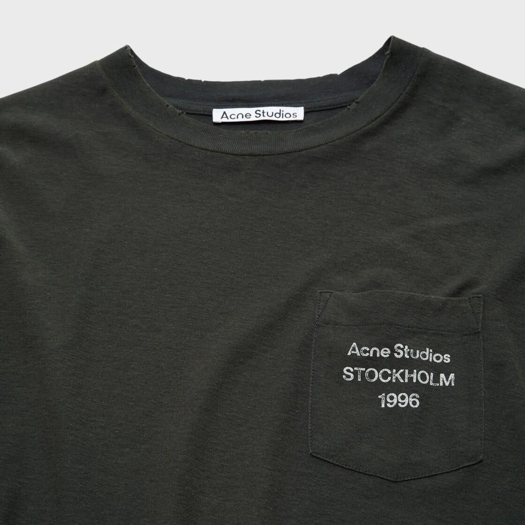 Acne Studios Logo Tee - Faded Black