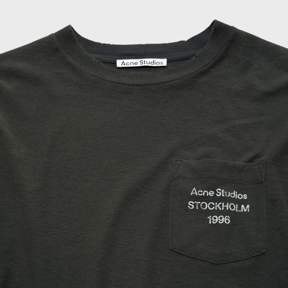 Acne Studios Logo Tee - Faded Black