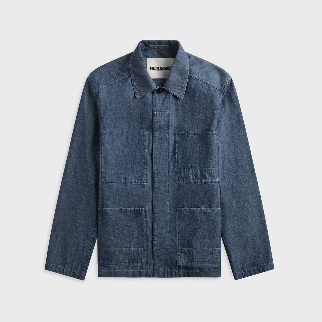 Jil Sander Cotton Chambray Blouson - Indigo