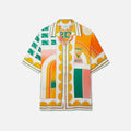 Casablanca Summer Court Unisex Cuban Collar Shirt - Multi