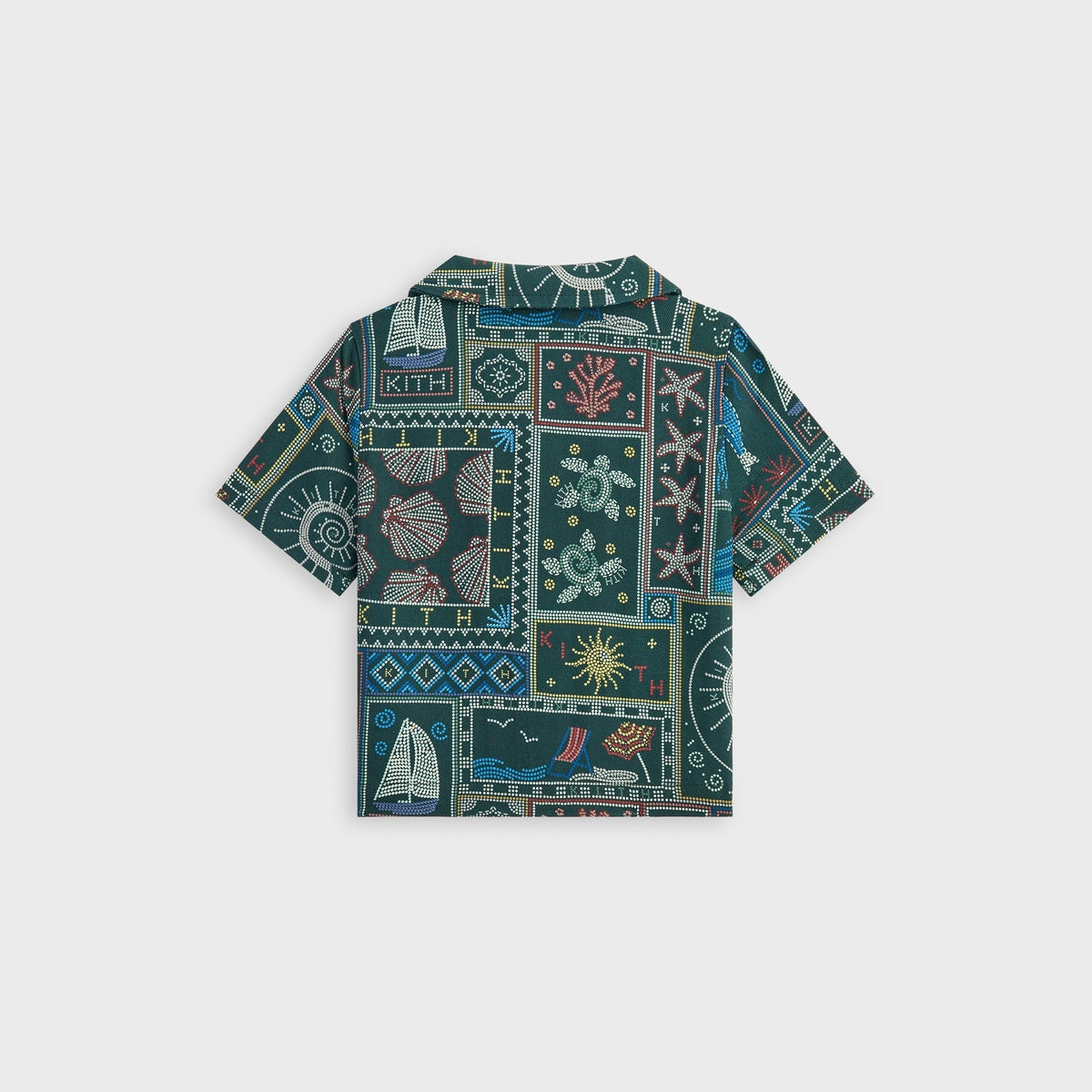 Kith Baby Beach Tile Thompson Camp Shirt - Stadium