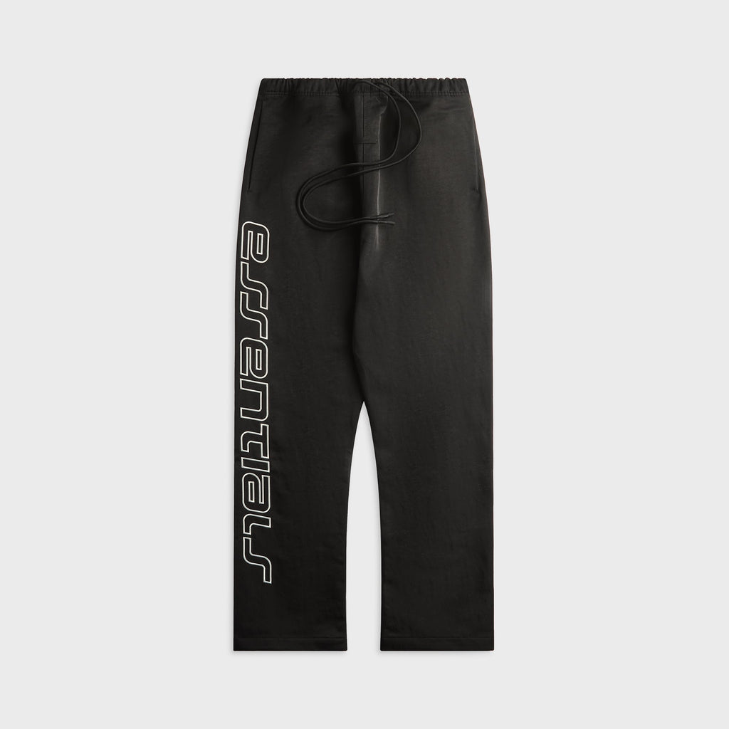 Essentials Textured Nylon Active Trace Relaxed Drawstring Pant - Vintage Black