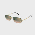 Cartier Decor C Sunglasses - Gold / Green