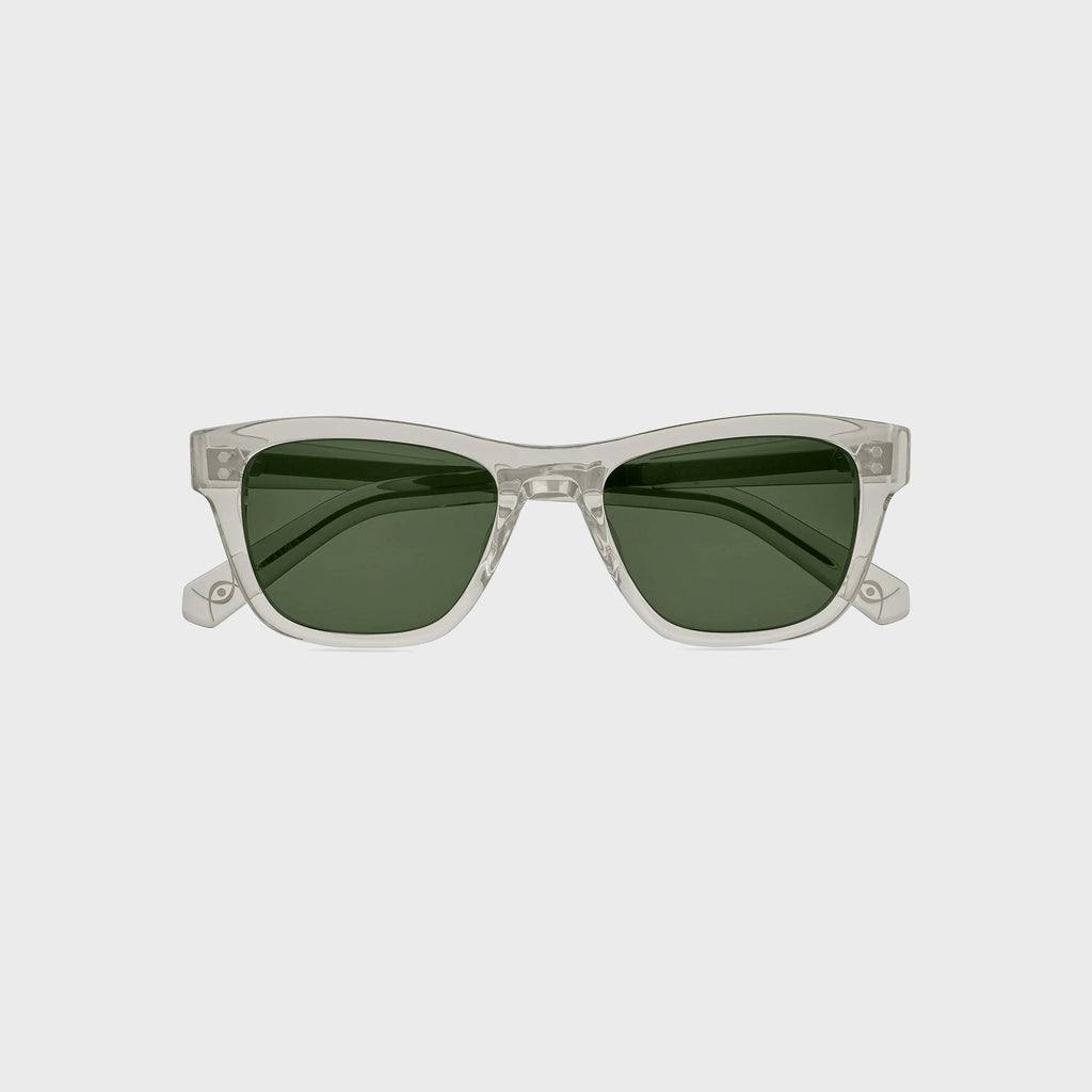 Garrett Leight Mr. Leight Damone Sunglass - Morning Dew / Matte Platinum