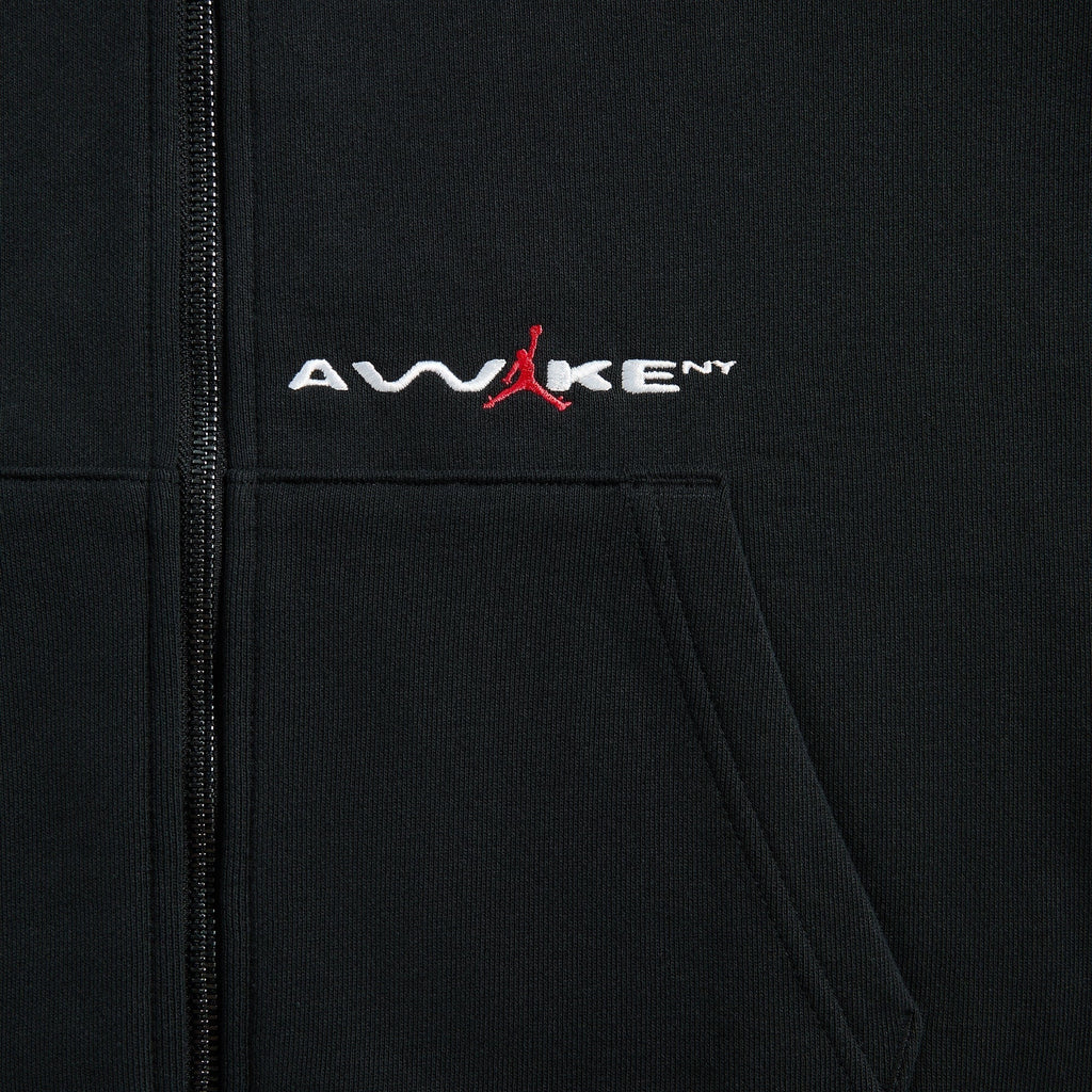 Jordan Jordan x Awake Full-Zip Fleece Hoodie - Black / University Red / White