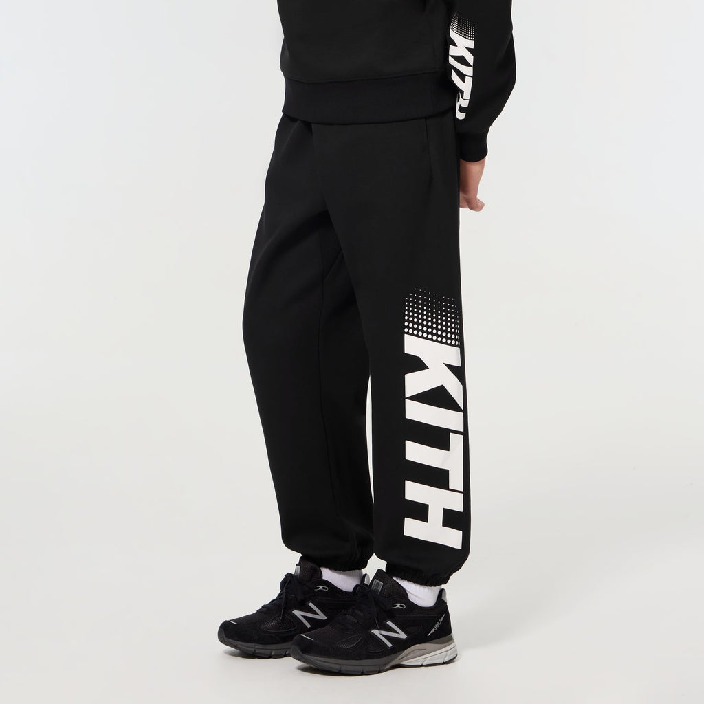Kith Kids Logo Blocked Nelson Sweatpant - Black - PH