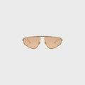Elisa Johnson Riley Sunglasses - Gold Metal / Amber Lens