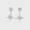 Faris Uni Gem Drop Earrings - Sterling Silver / Lemon Topaz