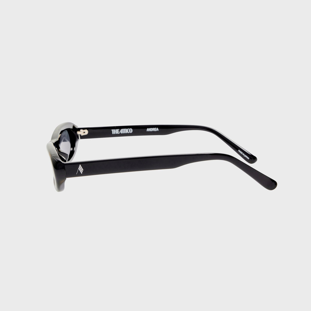 The Attico Andrea Sunglasses - Black / Silver / Grey