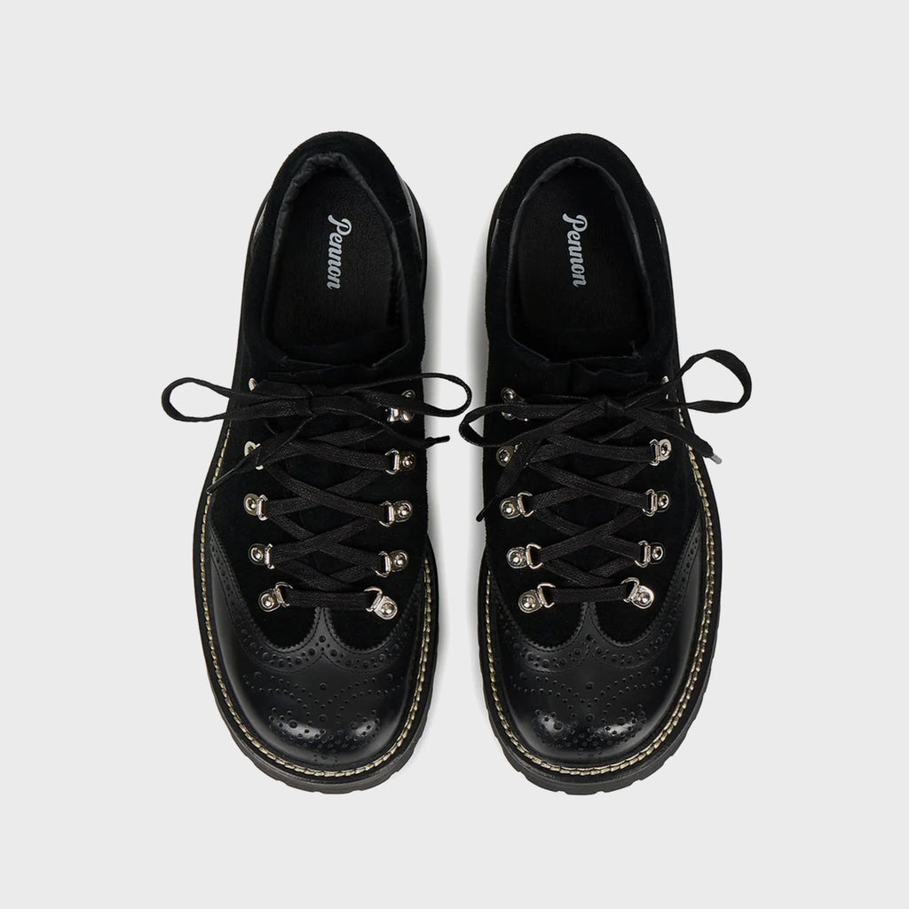 Pennon High Boots Low Wingtip - Black