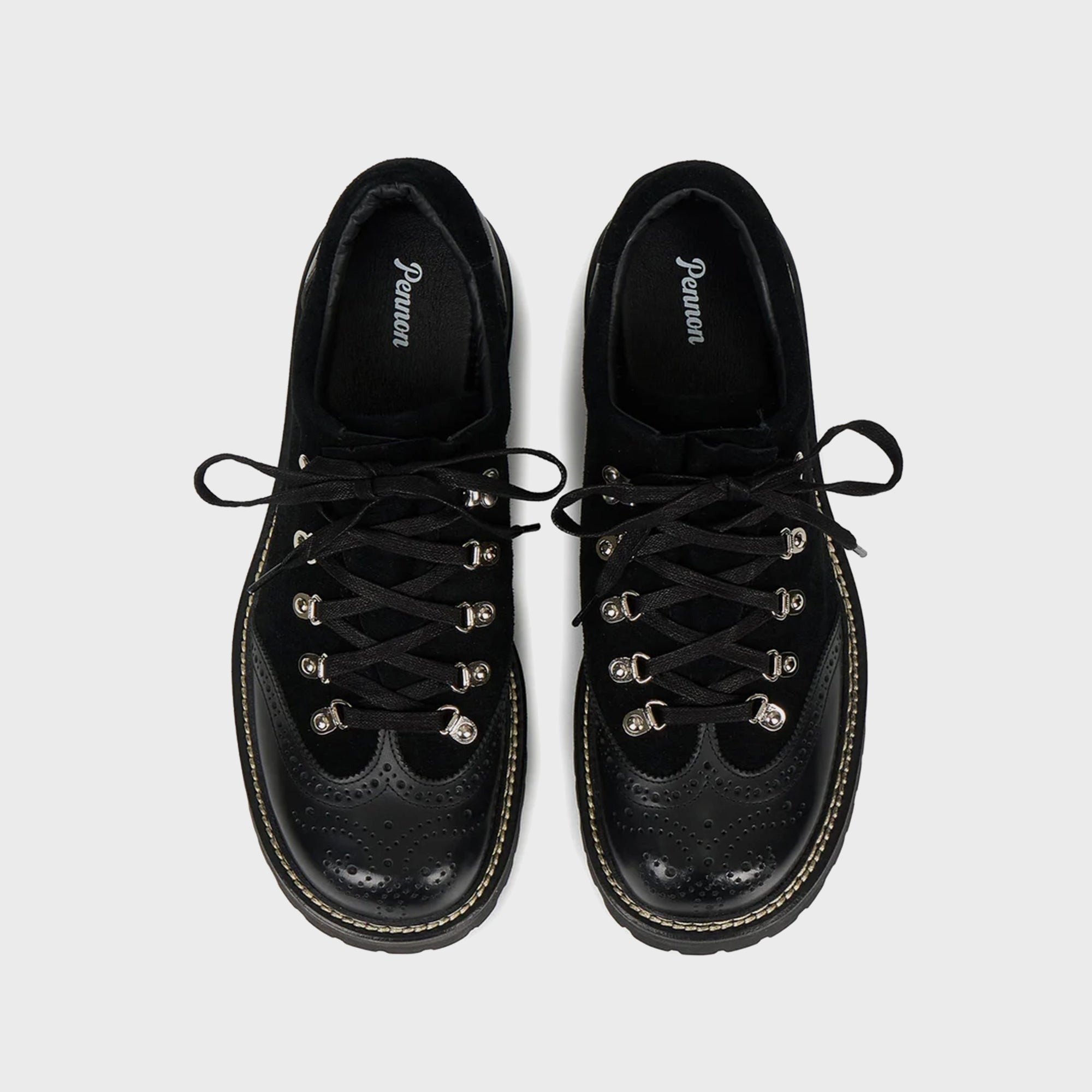 Pennon High Boots Low Wingtip - Black