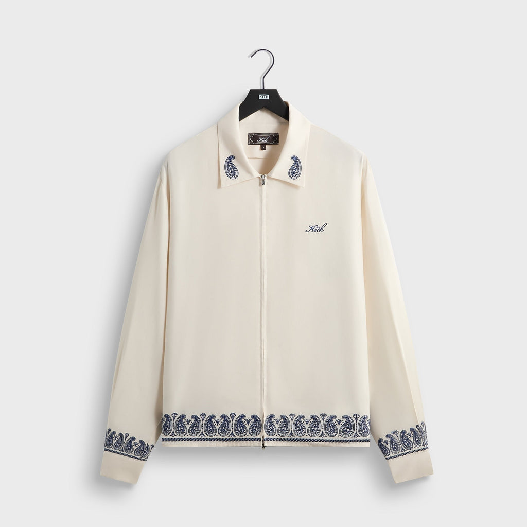 Kith Cupro Linen Zip Front Sanford Shirt - Silk