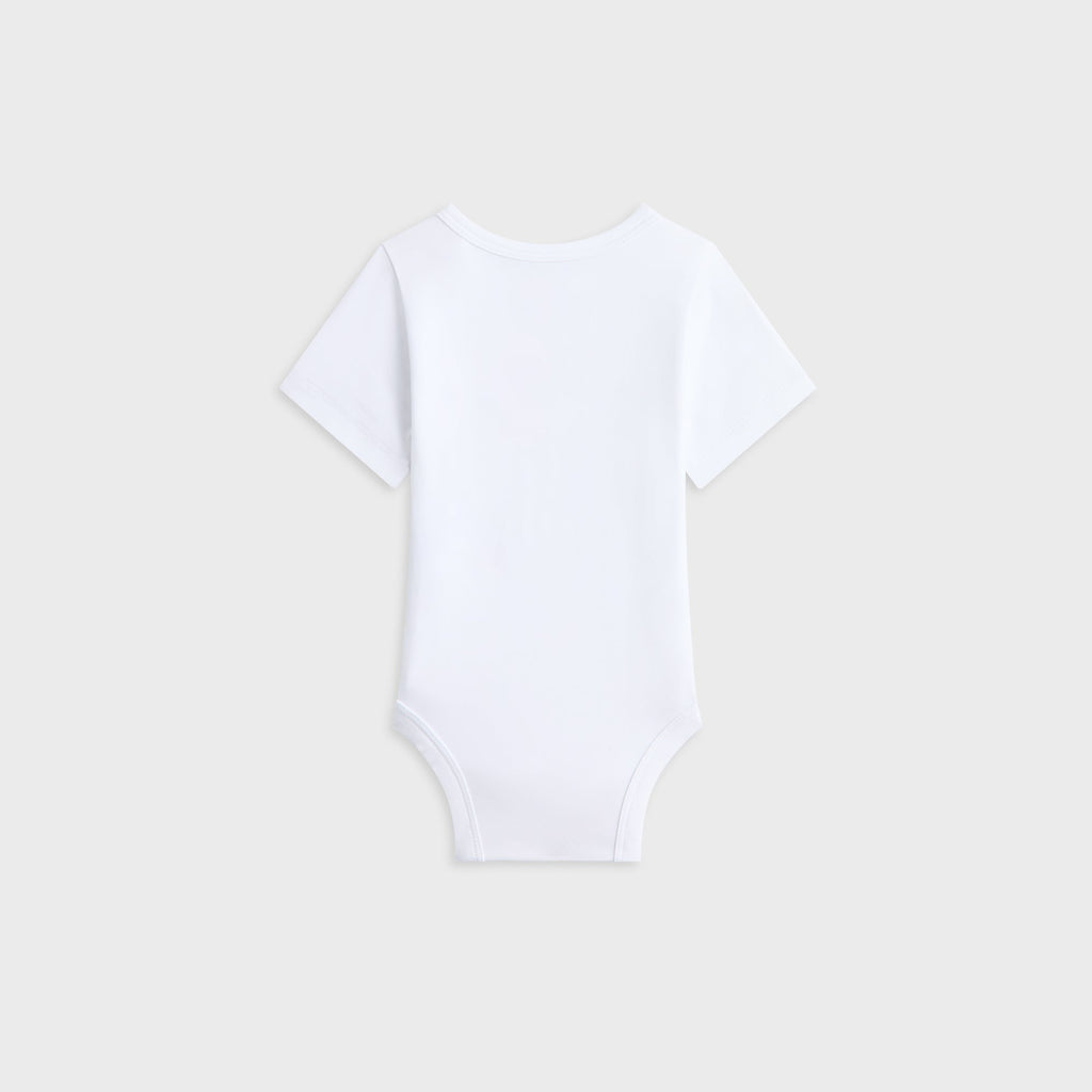 Kith Baby Abstract Tropical Classic Logo Bodysuit - White