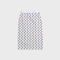 Marine Serre Moon Printed Jersey Knee Length Skirt - White