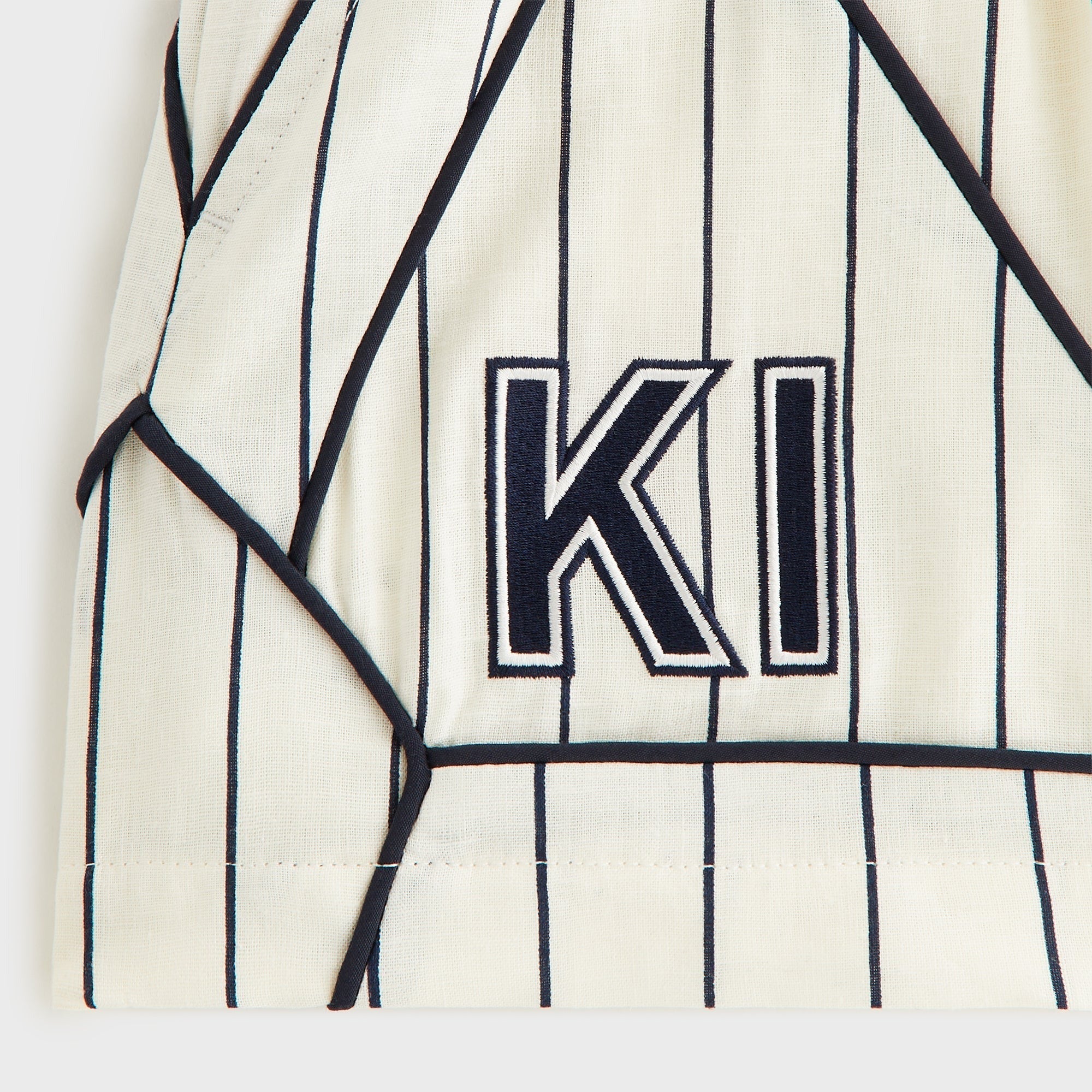 Kith Kids Pinstripe Baseball Turbo Short - Silk