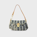 WGACA Louis Vuitton Mini Pleaty Raye Bag - Denim