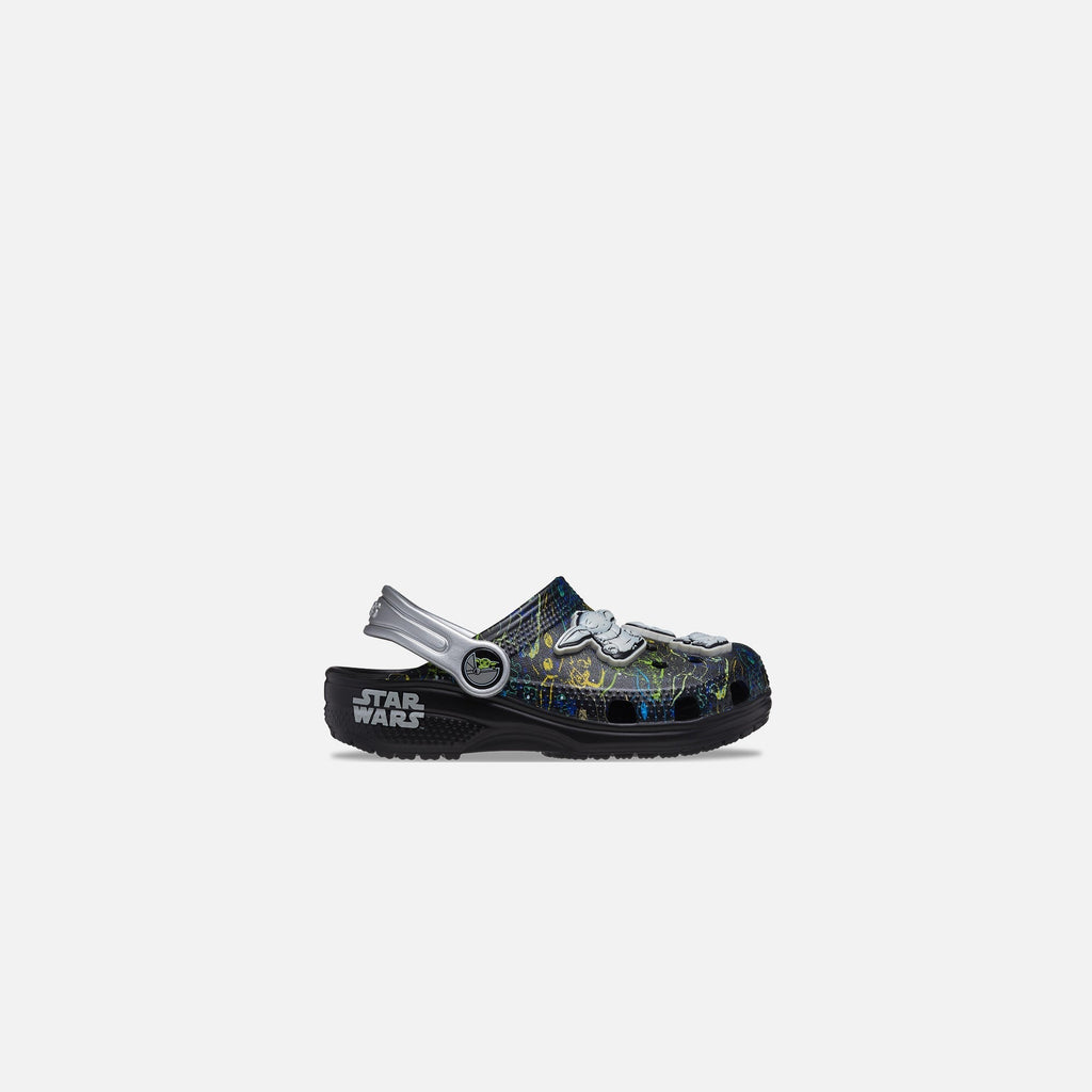 Crocs Toddler Classic Grogu Clog - Black