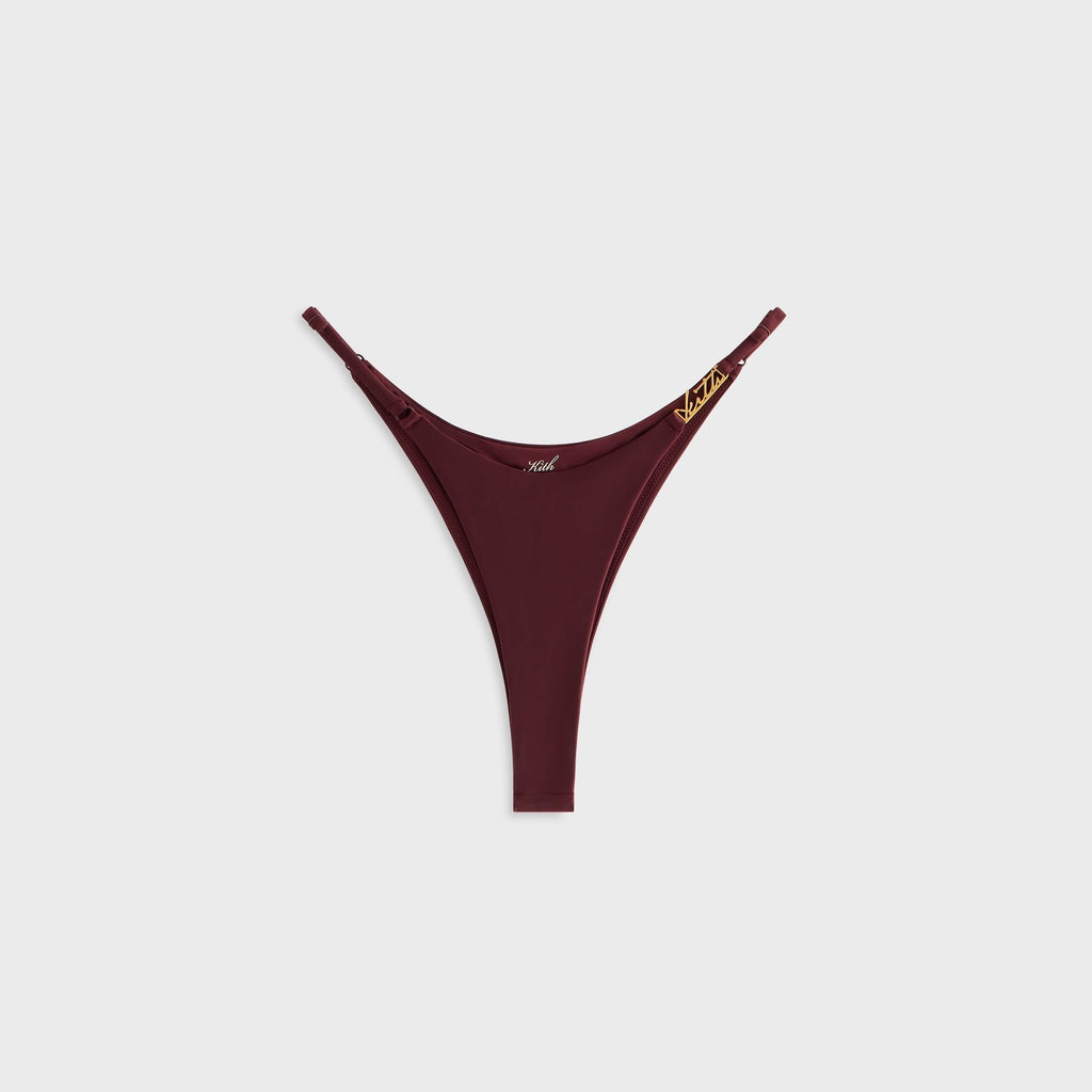 Kith Women Bralyn Tanga Bikini Bottom - Magma