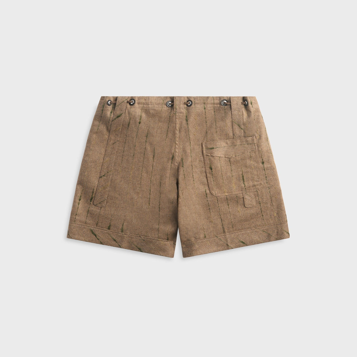 Kiko Kostadinov Mosaic Check Kyan Short - Moor Brown