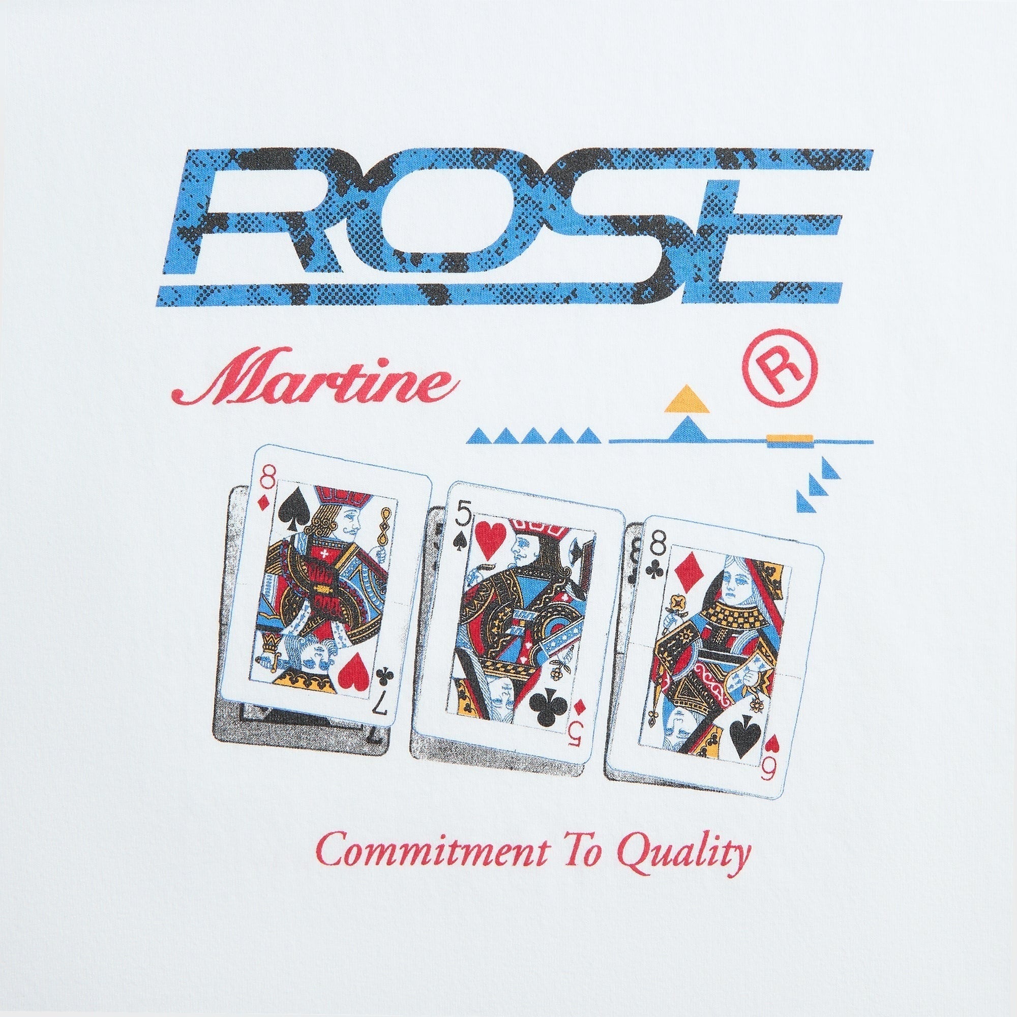 Martine Rose Playing Cards Oversized Tee - White