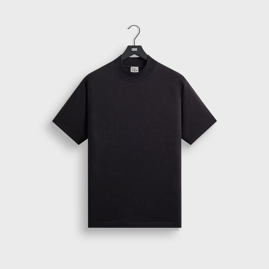 &Kin Mock Neck James Tee - Black