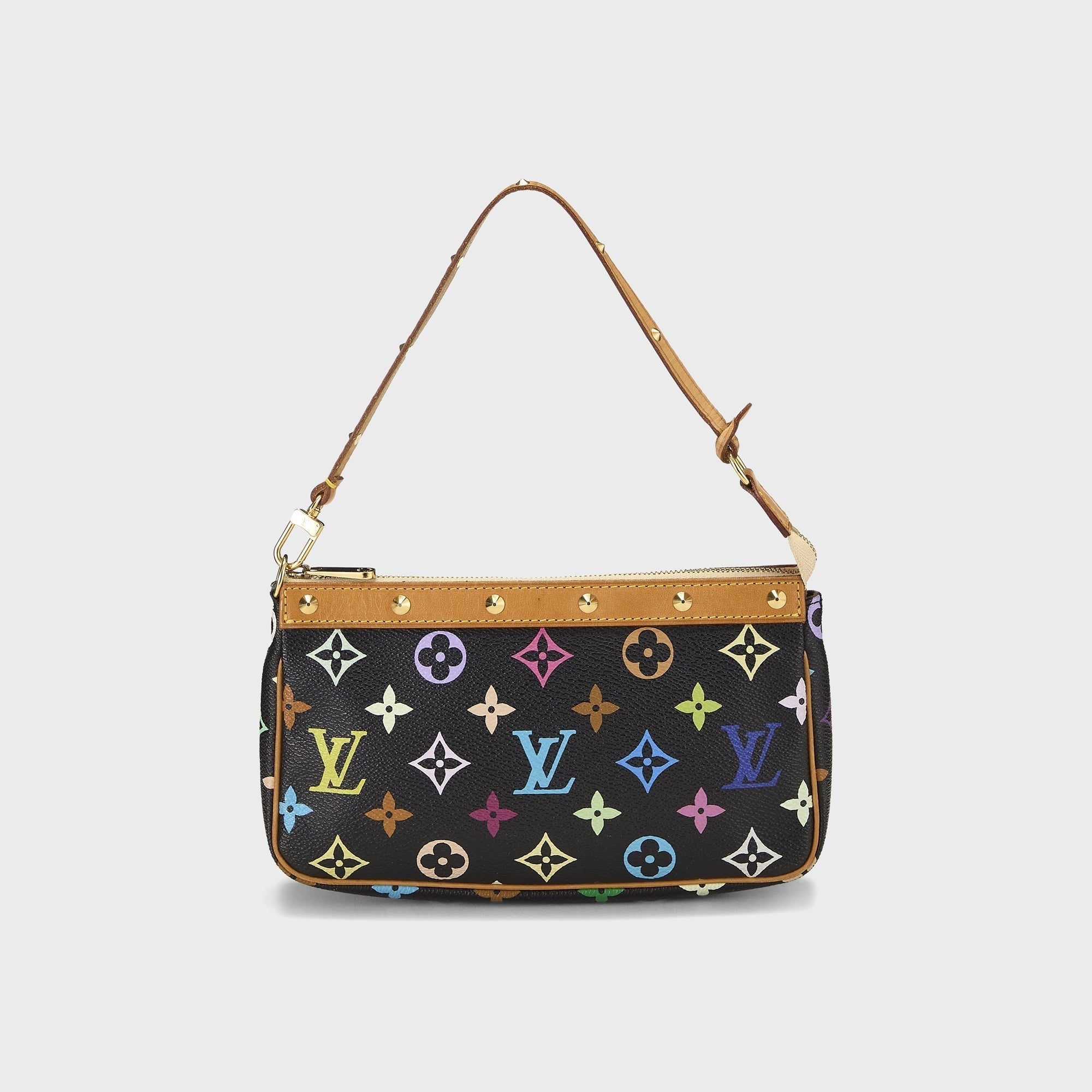 WGACA Louis Vuitton x Takashi Murakami Pochette Accessoires V2 Bag - Black / Multi