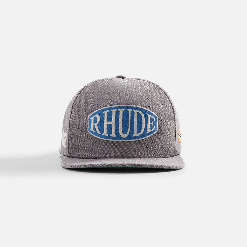 Rhude Rally Washed Canvas Hat - Elephant