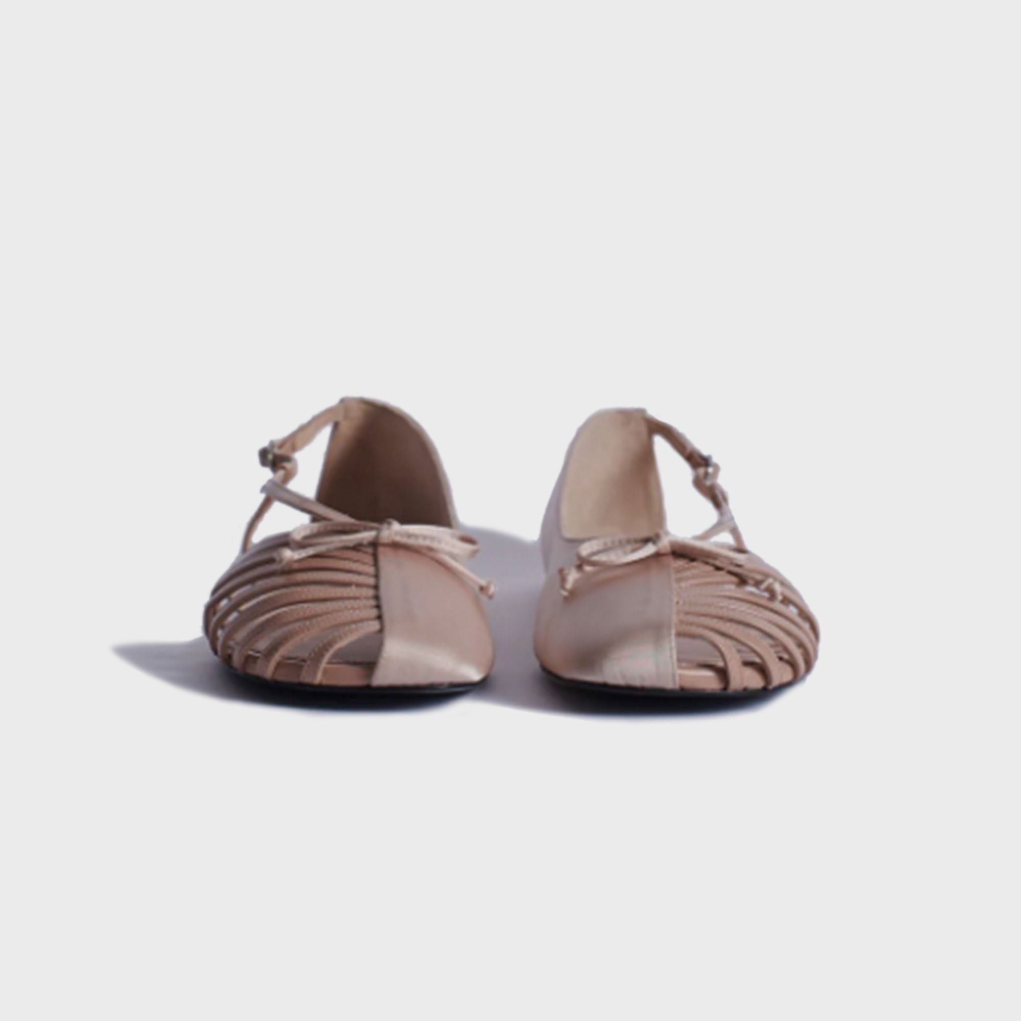 ABRA Double Shoe Flats - Beige