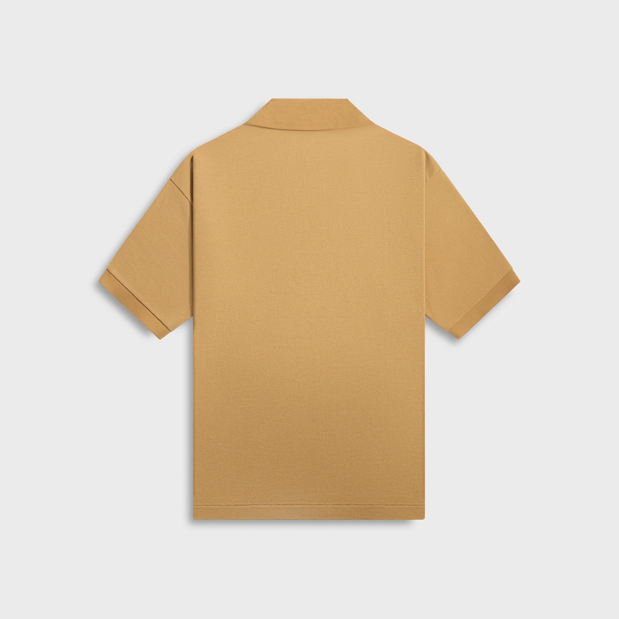 Auralee Pima Cotton Heavy Pique Polo - Khaki Beige