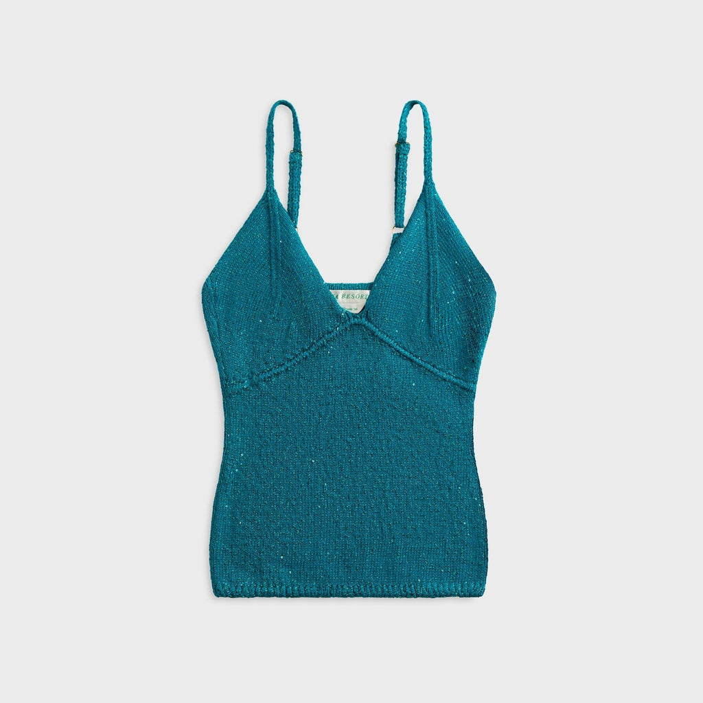 Asta Resort Carolina Camisole - Palm Green Sequin