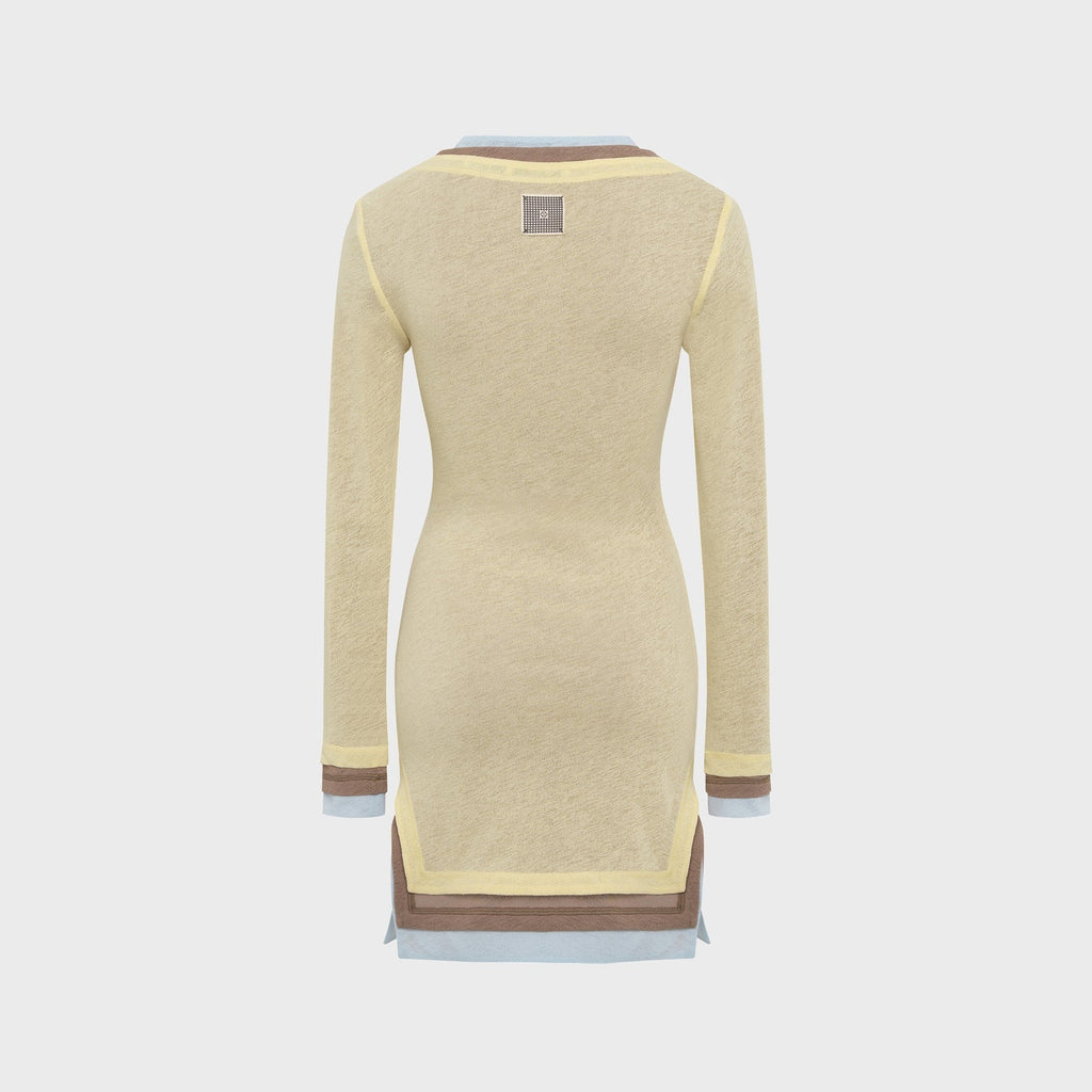 Siedres Lyna Contrast Layered Mesh Mini Dress - Multi