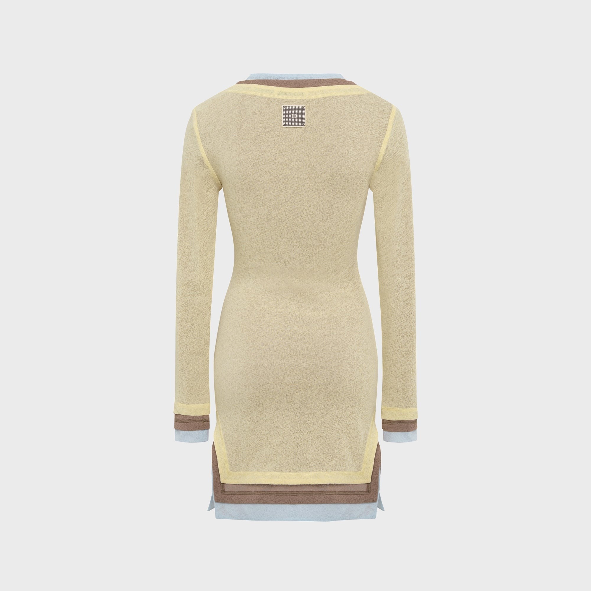 Siedres Lyna Contrast Layered Mesh Mini Dress - Multi