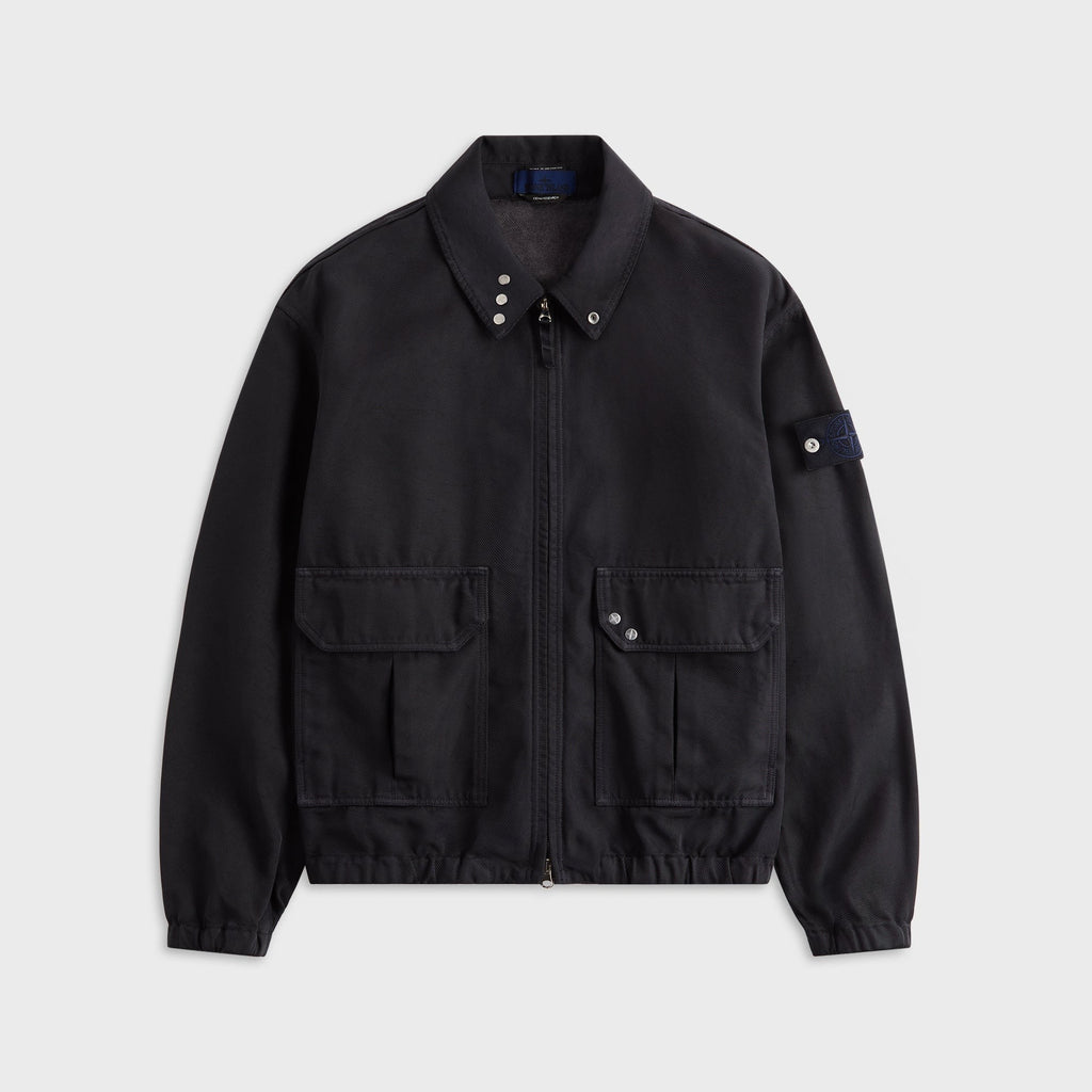 Stone Island Denim Research Coach Jacket - Navy Blue