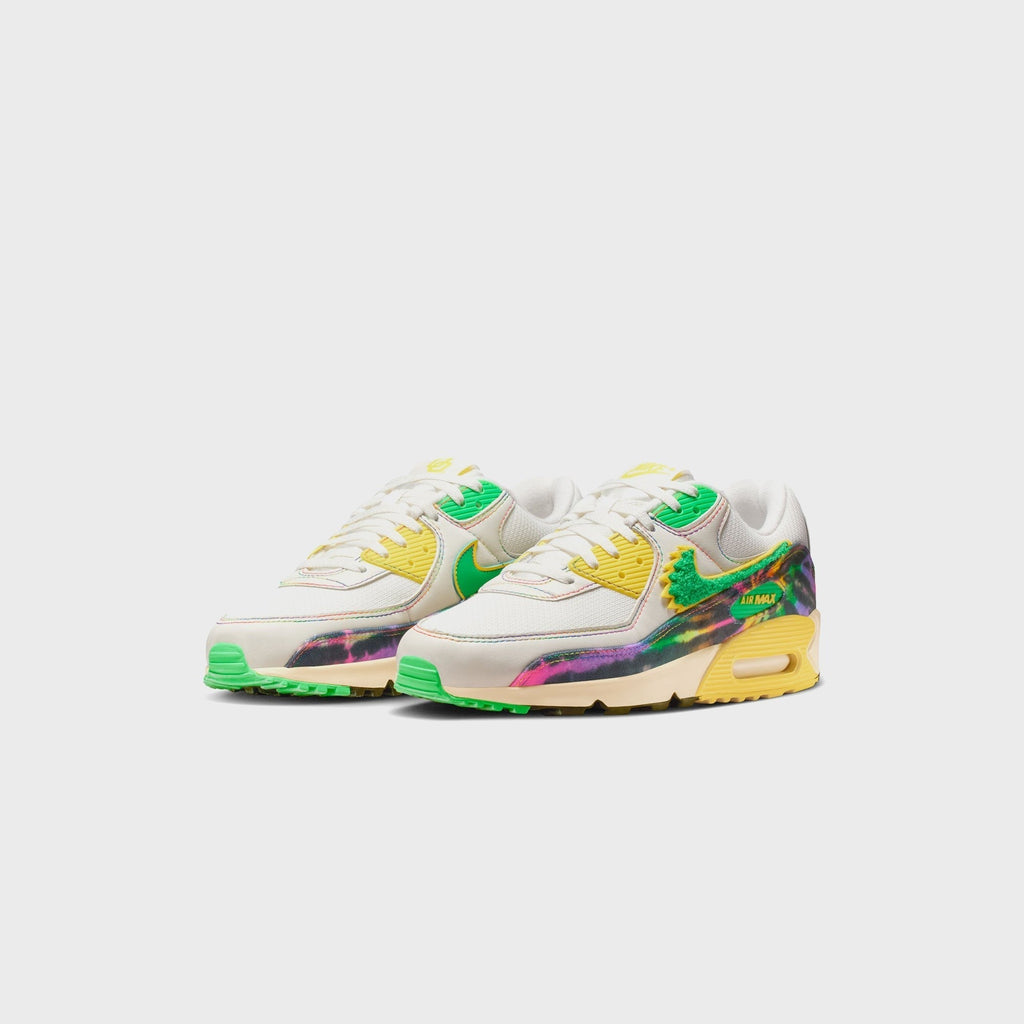 Nike x The Grateful Dead x University of Oregon Air Max 90 - Sail / Green Shock / Yellow Strike