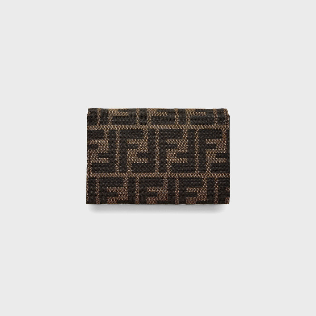 WGACA Fendi Zucca Compact Wallet - Brown