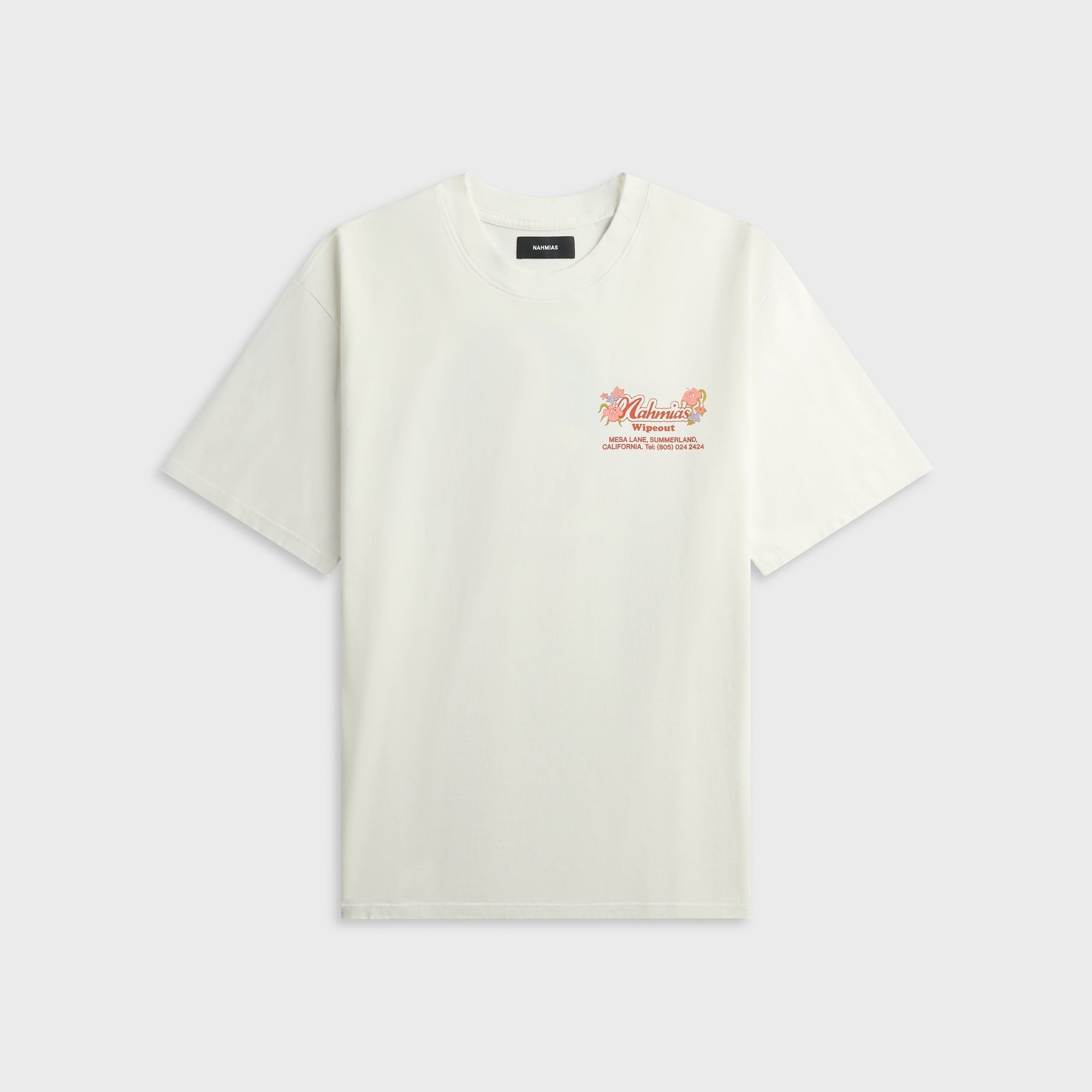 NAHMIAS Wipeout Surf Shop Boxy Tee - White