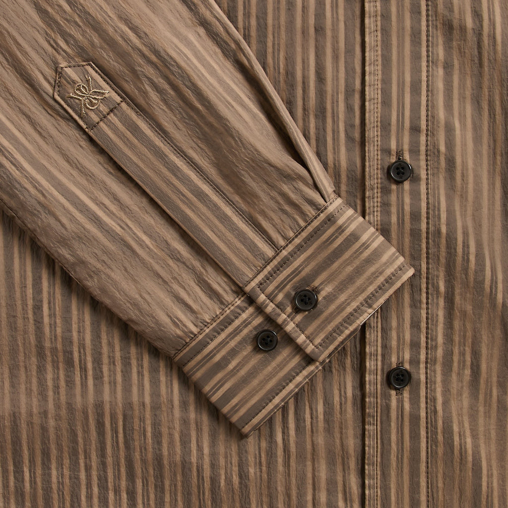 Kith Layered Stripe Georgie Shirt - Gobi