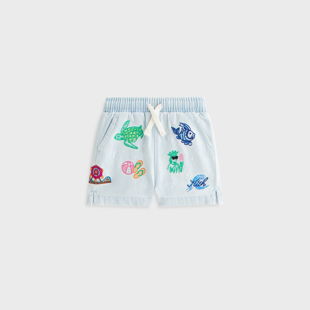 Kith Baby Novelty Thompson Camp Short - Light Indigo