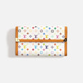 WGACA Louis Vuitton International Wallet - White Multi